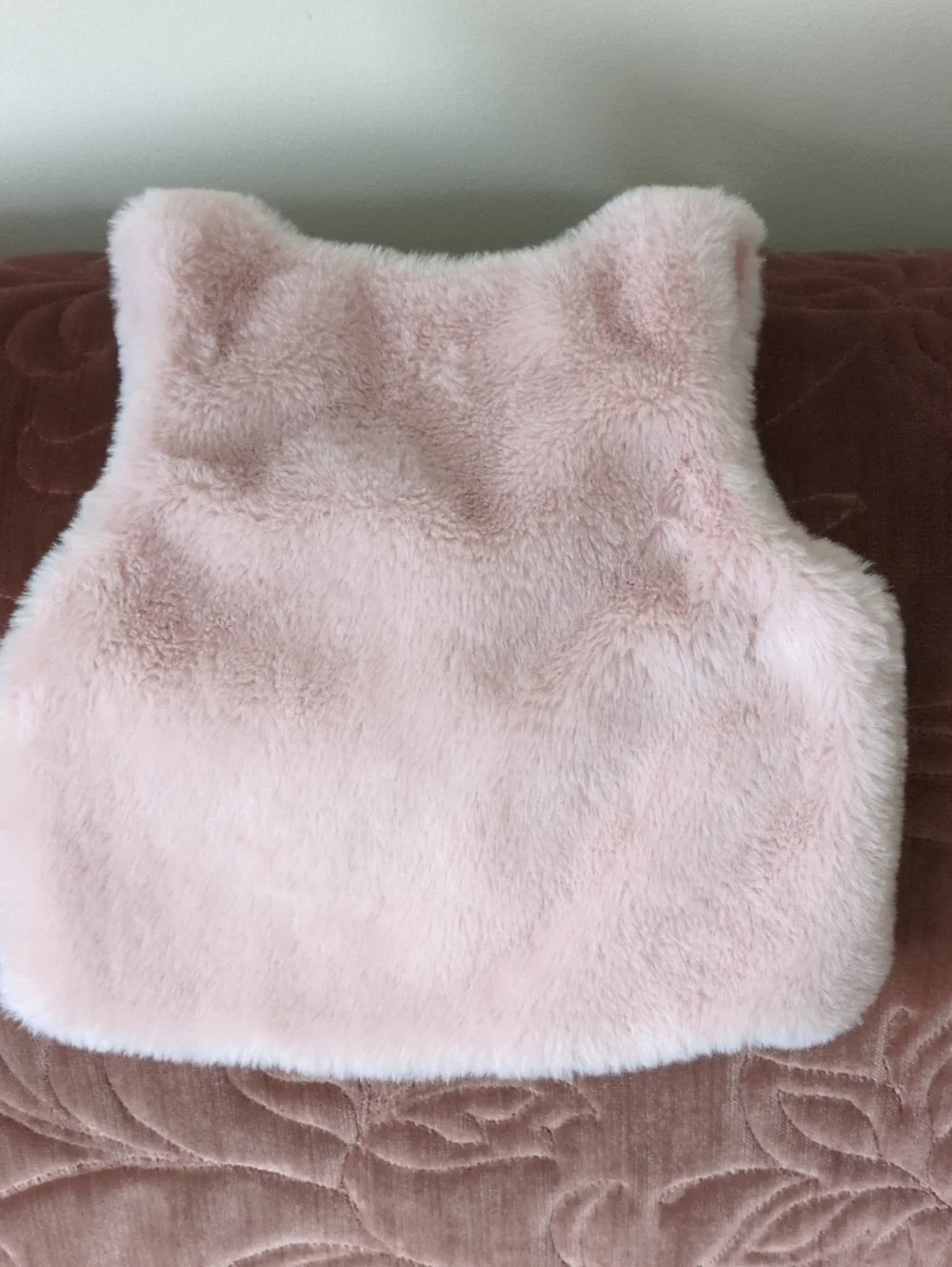 Tahari Light Pink Faux Fur Vest for Kids